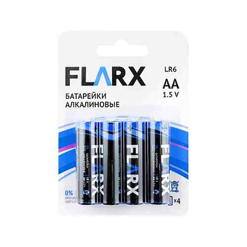Батарейки алкалиновые, Flarx, АА, 4 шт. арт. 5014027