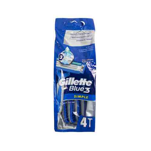 Бритва, Gillette Blue 3 Simple, 4 шт. арт. 5850041