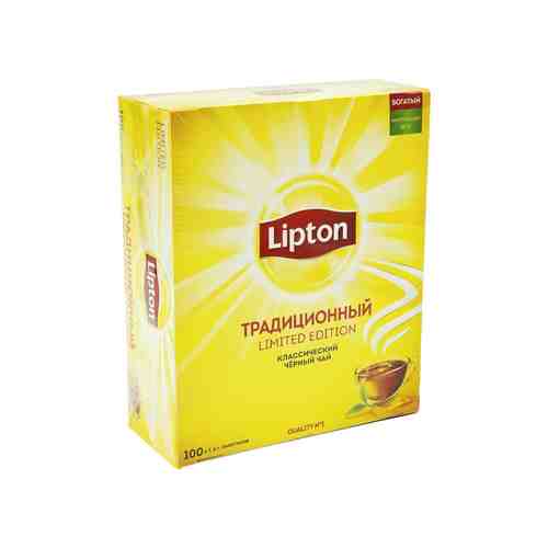 Чай чёрный, Lipton, 100 пакетиков, 160 г арт. 1724171