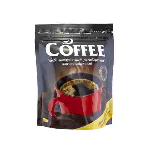 Кофе растворимый порошкообразный, Coffee, 80 г арт. 1702030