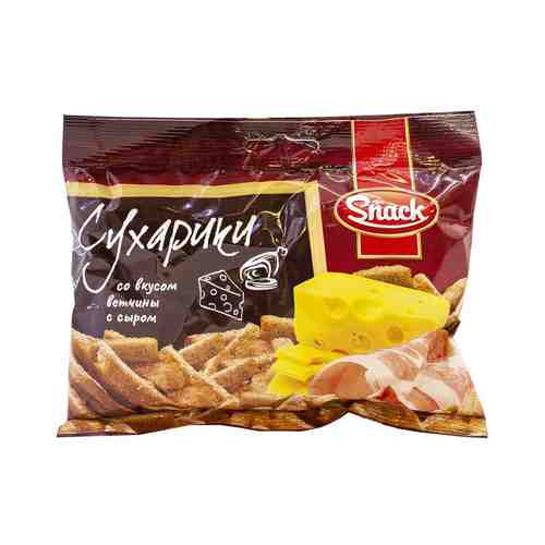 Сухарики, Snack, со вкусом ветчины с сыром, 50 г арт. 1600269
