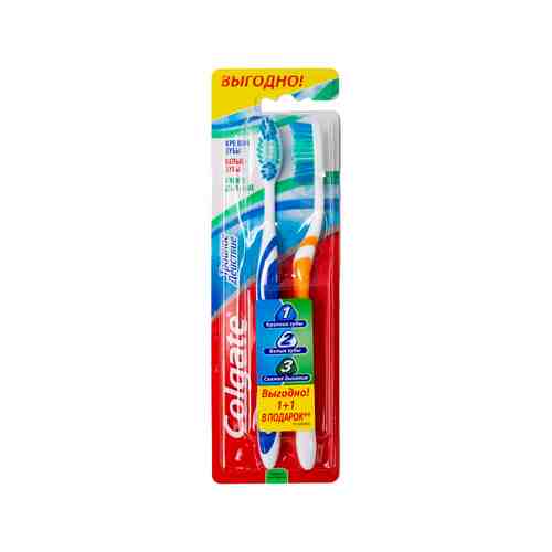 Зубная щётка, Colgate, 1+1 шт., в ассортименте арт. 3120076
